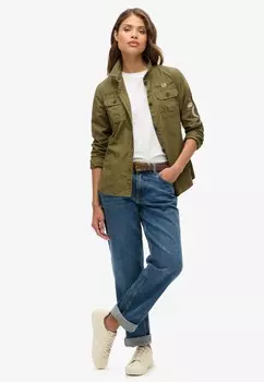 Блузка на пуговицах MILITARY Superdry, оливковый