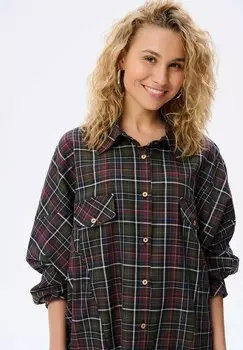 Блузка на пуговицах MILY blue shadow, коричневый