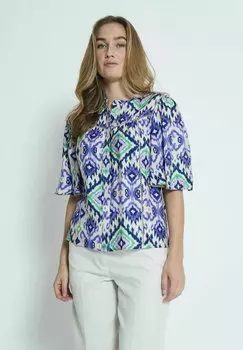 Блузка на пуговицах Minus, синий