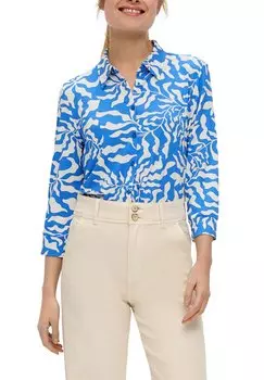 Блузка на пуговицах MIT 3/4-ARM s.Oliver, синий