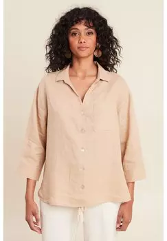 Блузка на пуговицах MIT 3/4-RMELN Breal, бежевый