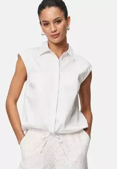 Блузка на пуговицах MIT BINDEBAND zero, белый