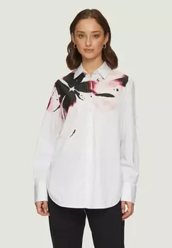 Блузка на пуговицах MIT HEMDKRAGEN s.Oliver BLACK LABEL, белый