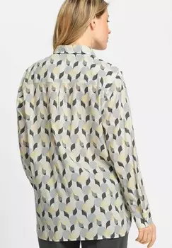 Блузка на пуговицах MIT KLASSISCHEM KRAGEN Olsen, серый