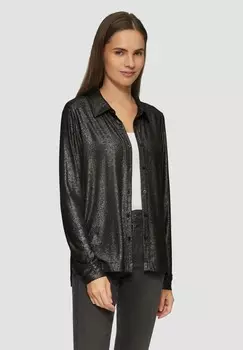 Блузка на пуговицах MIT KNOPFLEISTE s.Oliver, черный
