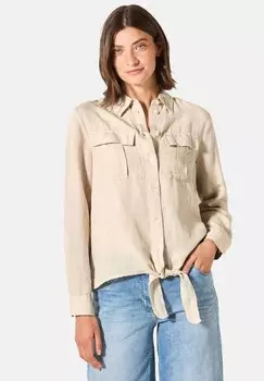 Блузка на пуговицах MIT KNOTEN AM SAUM Cecil, бежевый