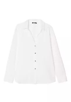 Блузка на пуговицах MIT LANGEN RMELN Breal, кремовый