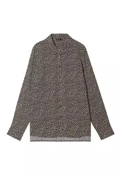 Блузка на пуговицах MIT LANGEN RMELN Breal, черный