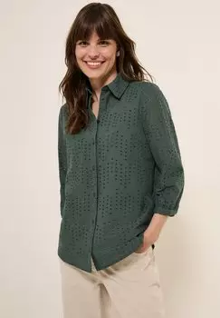 Блузка на пуговицах MIT LOCHSTICKEREI Cecil, хаки