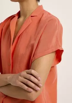 Блузка на пуговицах MIT REVERSKRAGEN LANIUS, коралл