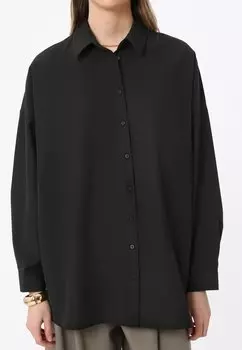 Блузка на пуговицах Modanisa, черный