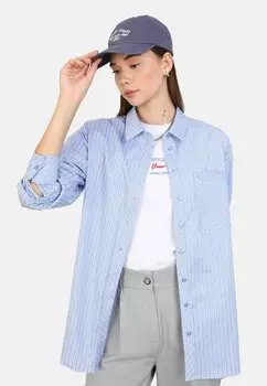 Блузка на пуговицах Modanisa, синий