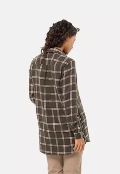 Блузка на пуговицах MORGENLUFT W Jack Wolfskin, зеленый