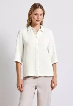 Блузка на пуговицах MUSSELIN Street One, кремовый