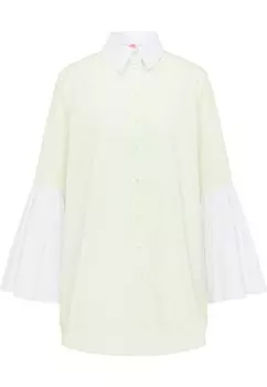 Блузка на пуговицах myMo, бирюзовый