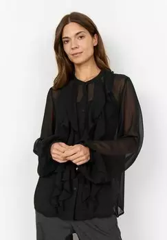 Блузка на пуговицах NAIA Soyaconcept, черный