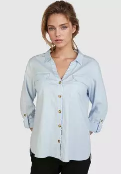 Блузка на пуговицах Navigazione, светло-голубой