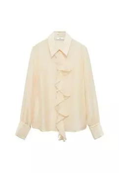 Блузка на пуговицах NEA Mango, кремовый