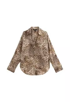 Блузка на пуговицах New Look, коричневый