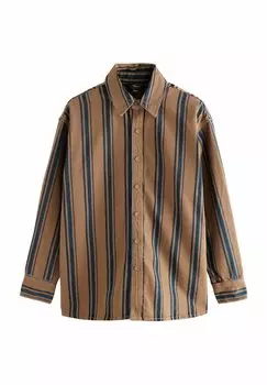 Блузка на пуговицах Next, коричневый