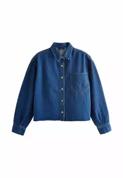 Блузка на пуговицах Next, синий