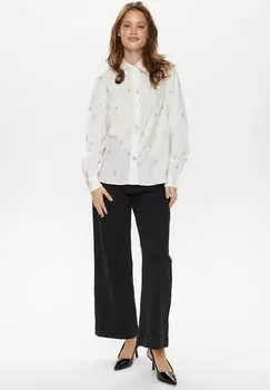 Блузка на пуговицах Nmph, белый