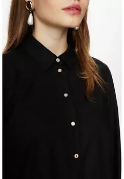 Блузка на пуговицах Nmph, черный