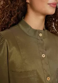 Блузка на пуговицах NUSUSAN Nmph, зеленый