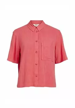 Блузка на пуговицах Object, розовый