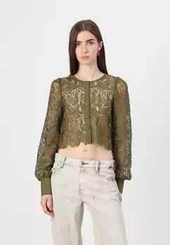 Блузка на пуговицах ONLELLA SHIRT ONLY, хаки