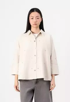 Блузка на пуговицах ONLGRACE RHINESTONE SHIRT ONLY, серебристый