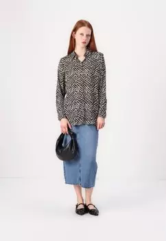 Блузка на пуговицах ONLHELEN LIFE LOOSE SHIRT ONLY, черный