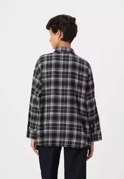 Блузка на пуговицах ONLNEW GRACE CHECK SHIRT ONLY, черный