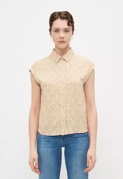 Блузка на пуговицах ONLNOVA LIFE VIS CLAY SHIRT ONLY Tall, бежевый