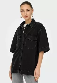 Блузка на пуговицах ONLSOPHIE SS NOOS ONLY, цвет Washed Black