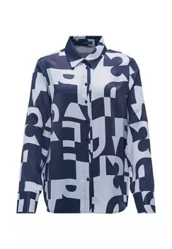 Блузка на пуговицах Opus, синий