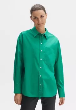Блузка на пуговицах Opus, зеленый