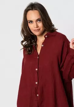 Блузка на пуговицах OVER ACANFORA, красный