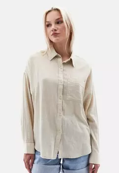 Блузка на пуговицах OXXO, бежевый