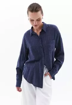 Блузка на пуговицах OXXO, цвет Vintage Indigo