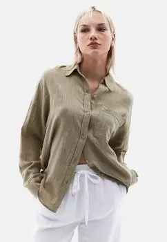 Блузка на пуговицах OXXO, хаки