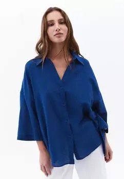 Блузка на пуговицах OXXO, синий