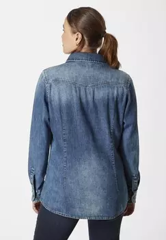 Блузка на пуговицах Paddock's, синий деним