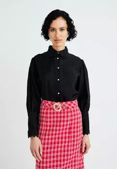 Блузка на пуговицах PASSERINE RIC RAC BLOUSE Sister Jane, черный
