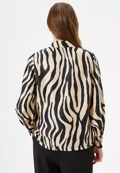 Блузка на пуговицах PATTERNED BUTTONED CLASSIC NECK REGULAR FIT Koton, бежевый