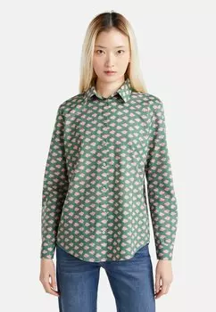 Блузка на пуговицах PATTERNED United Colors of Benetton, мультиколор
