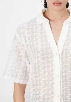 Блузка на пуговицах PCLADY OVERSIZED SHIRT Pieces, цвет Cloud Dancer