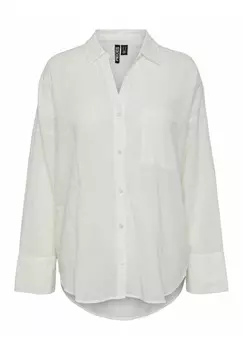 Блузка на пуговицах PCMATINKA Pieces, кремовый