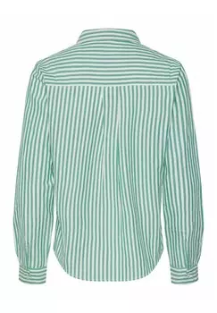 Блузка на пуговицах PCMIRINE Pieces, кремовый