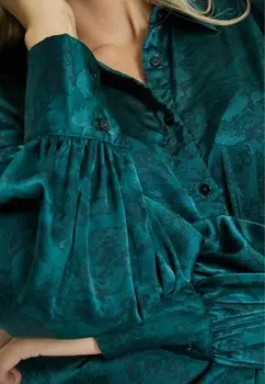 Блузка на пуговицах PCRAYA GIADA PEPPERCORN, синий